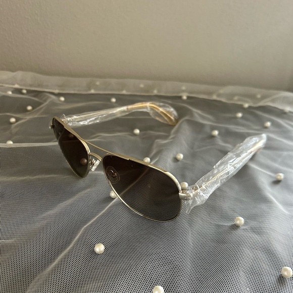 Kate Spade Emmaline Silver Aviator Sunglasses NWOT - Picture 2 of 10